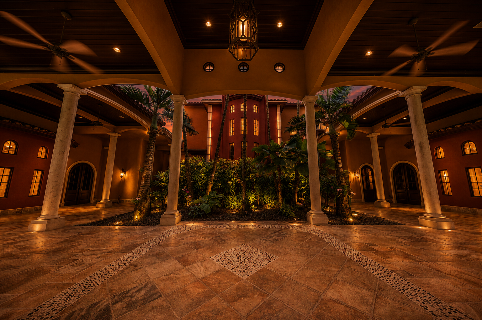 Interior courtyard