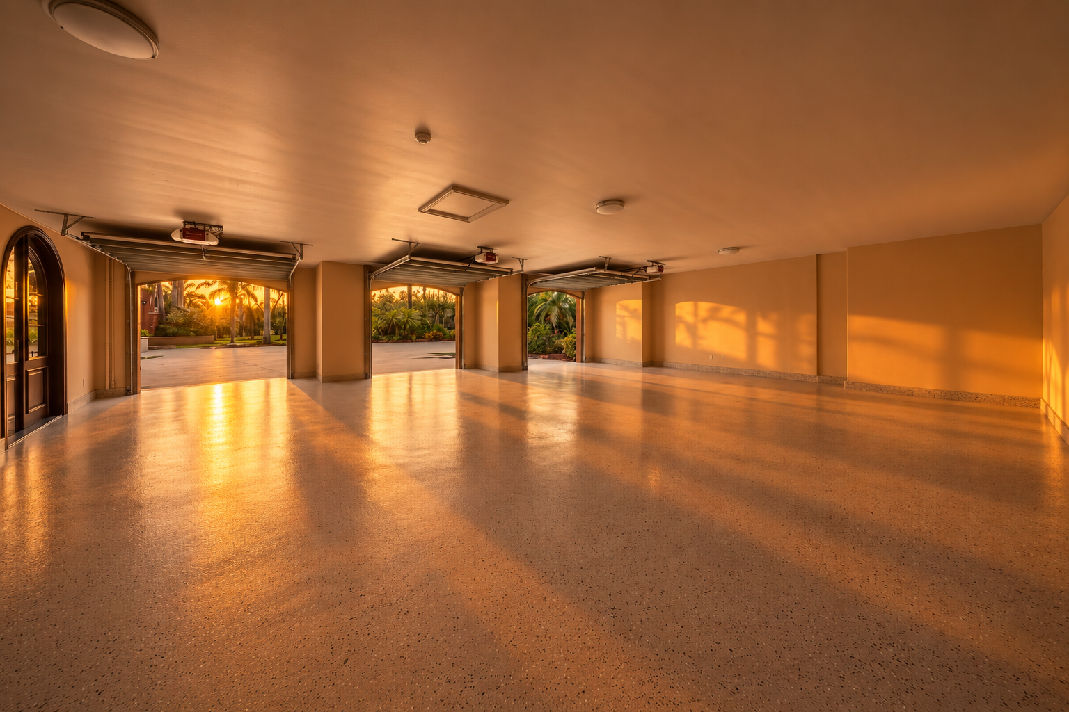 Five-car garage